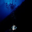 Diver Below Wreck